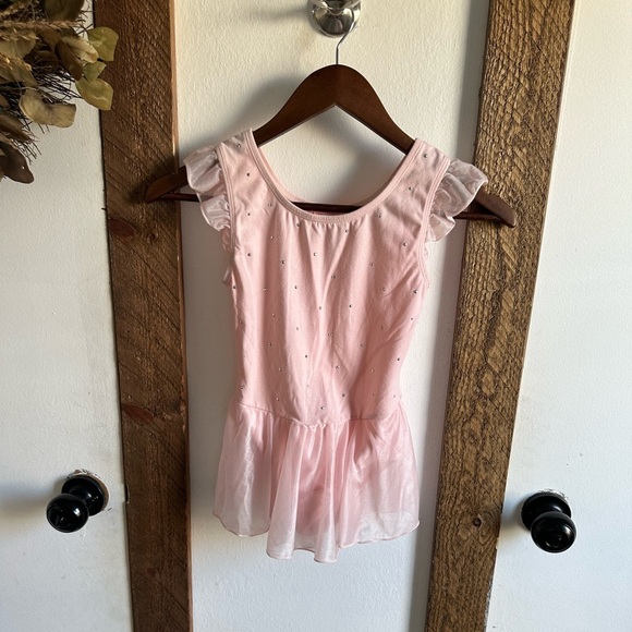 More than Magic Leotard Ballet Dance Tutu Skirted Silver Dots Girls Size M (7/8) - Picture 8 of 16